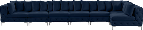 Westmount Navy Velvet Modular Sectional Sec7B