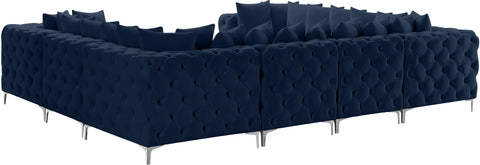 Westmount Navy Velvet Modular Sectional Sec8A