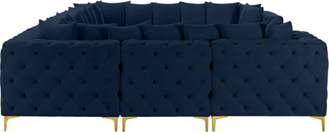Westmount Navy Velvet Modular Sectional Sec8A