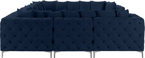 Westmount Navy Velvet Modular Sectional Sec8A