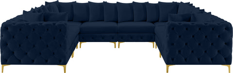 Westmount Navy Velvet Modular Sectional Sec8A