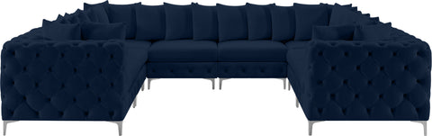 Westmount Navy Velvet Modular Sectional Sec8A