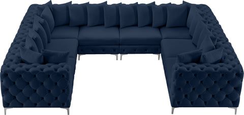 Westmount Navy Velvet Modular Sectional Sec8A