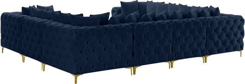 Westmount Navy Velvet Modular Sectional Sec8A