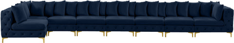 Westmount Navy Velvet Modular Sectional Sec8B