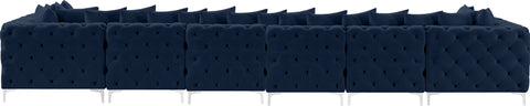 Westmount Navy Velvet Modular Sectional Sec8C