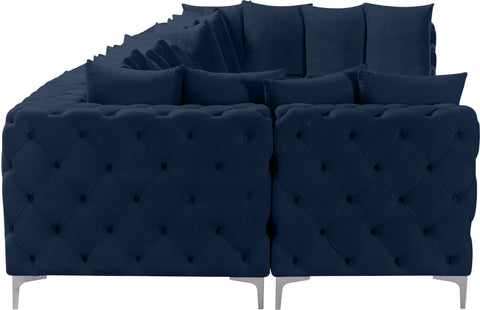Westmount Navy Velvet Modular Sectional Sec8C