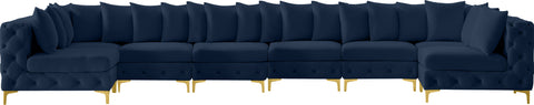 Westmount Navy Velvet Modular Sectional Sec8C