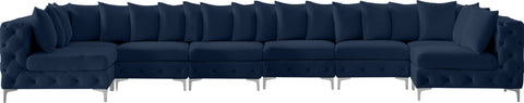 Westmount Navy Velvet Modular Sectional Sec8C