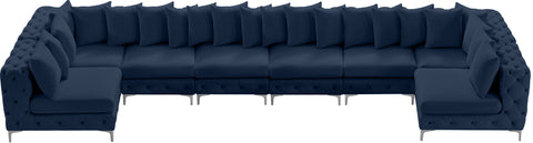 Westmount Navy Velvet Modular Sectional Sec8C