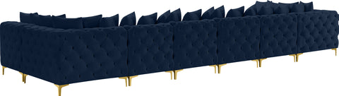 Westmount Navy Velvet Modular Sectional Sec8C