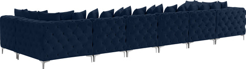 Westmount Navy Velvet Modular Sectional Sec8C