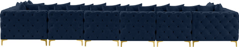 Westmount Navy Velvet Modular Sectional Sec8C