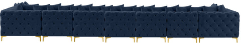 Westmount Navy Velvet Modular Sectional Sec9A