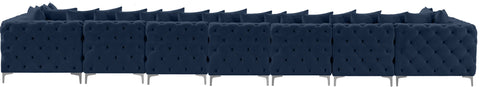Westmount Navy Velvet Modular Sectional Sec9A