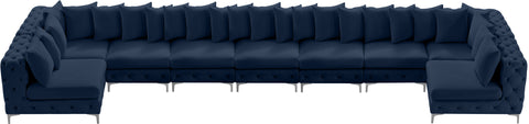 Westmount Navy Velvet Modular Sectional Sec9A
