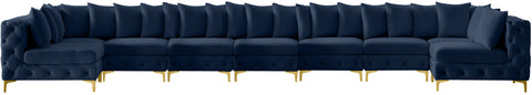 Westmount Navy Velvet Modular Sectional Sec9A