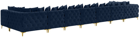 Westmount Navy Velvet Modular Sectional Sec9A