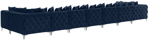 Westmount Navy Velvet Modular Sectional Sec9A