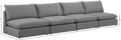 Winston Grey Durable Linen Textured Modular Sofa S160A