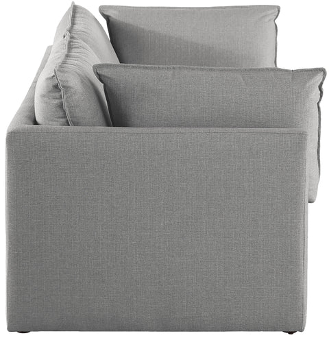 Winston Grey Durable Linen Textured Modular Sofa S80B