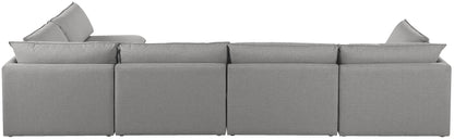 Winston Grey Durable Linen Textured Modular Sectional Sec5A