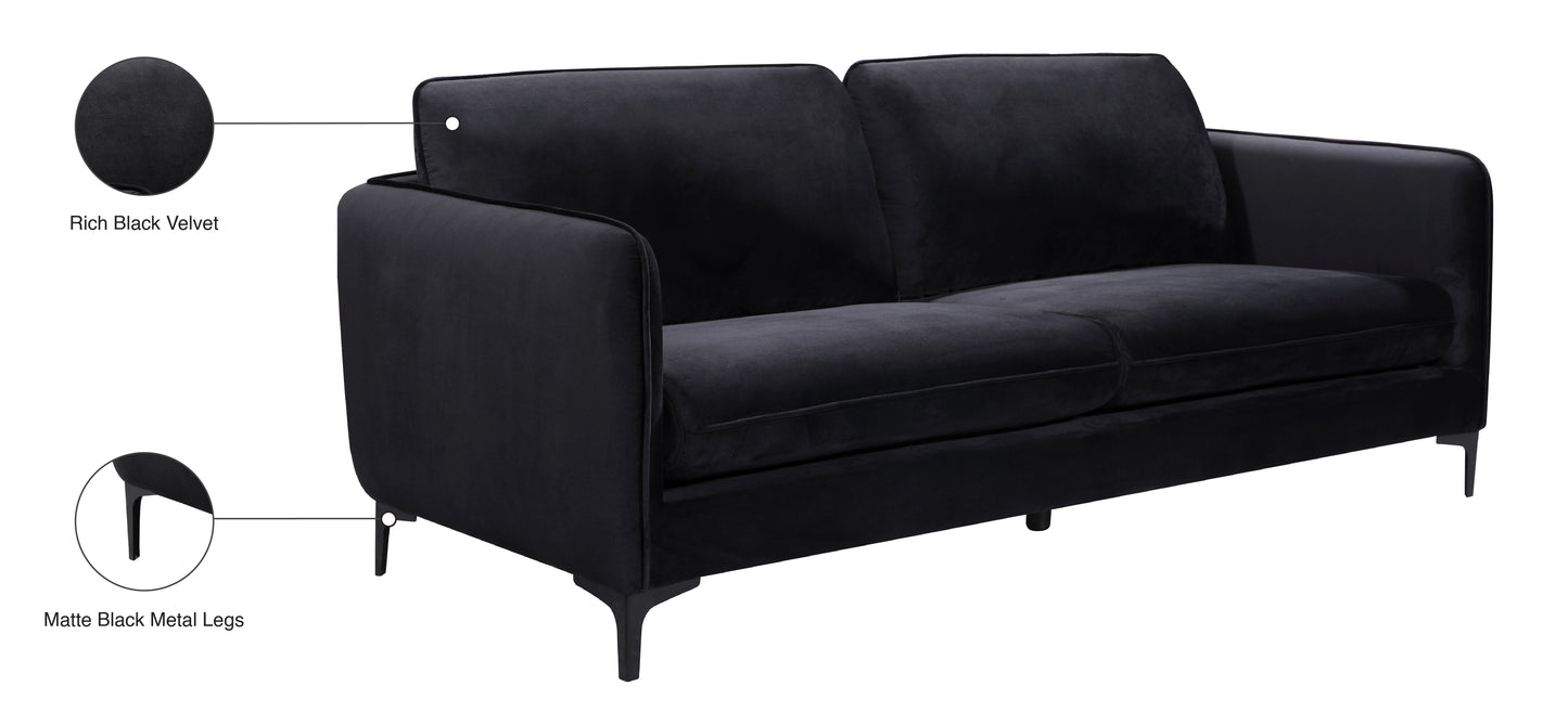 bordeaux black velvet sofa s