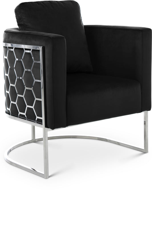 Roy Black Velvet Chair