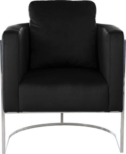 Geneva Black Velvet Chair C