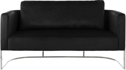 Roy Black Velvet Loveseat