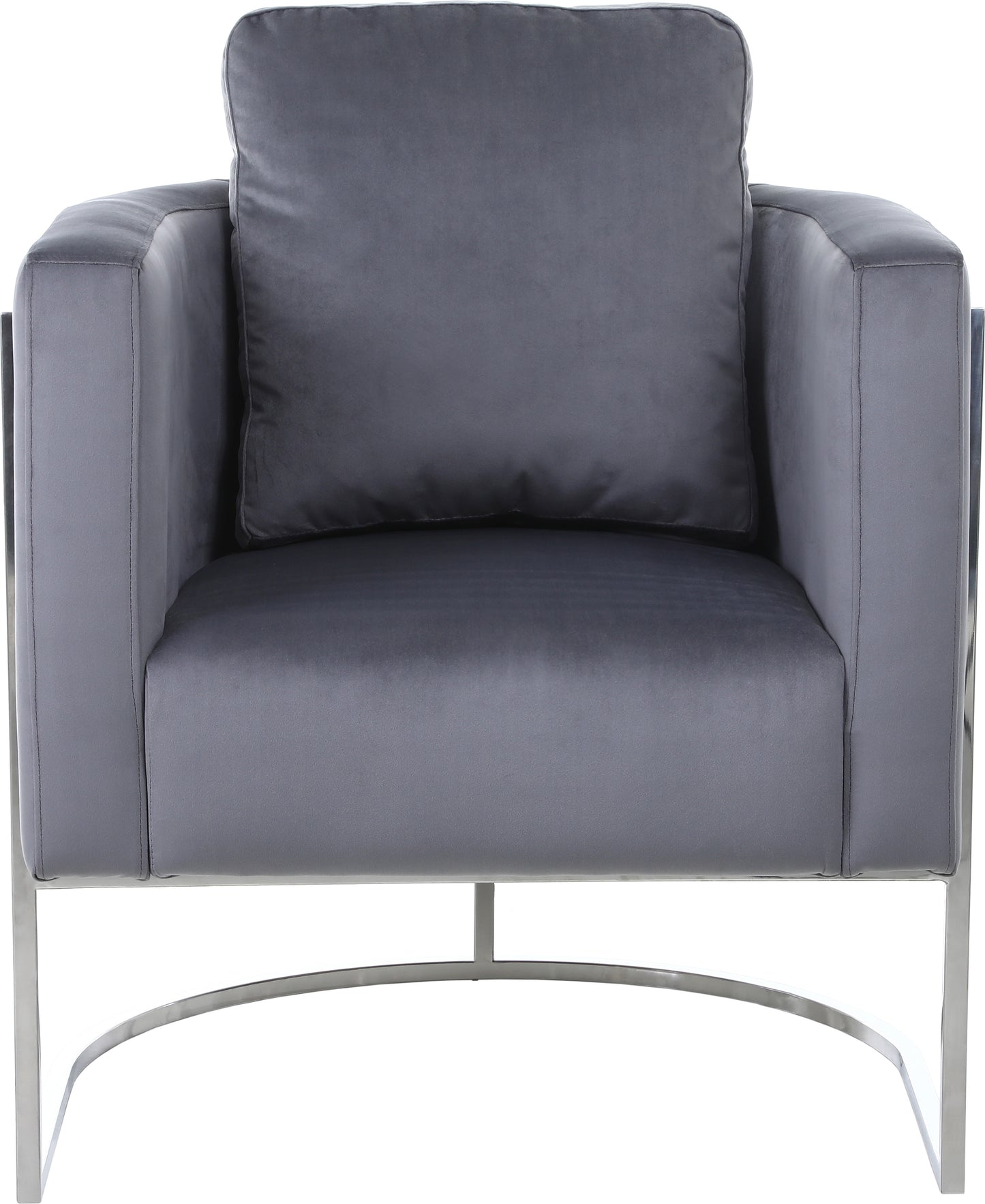 geneva grey velvet chair c