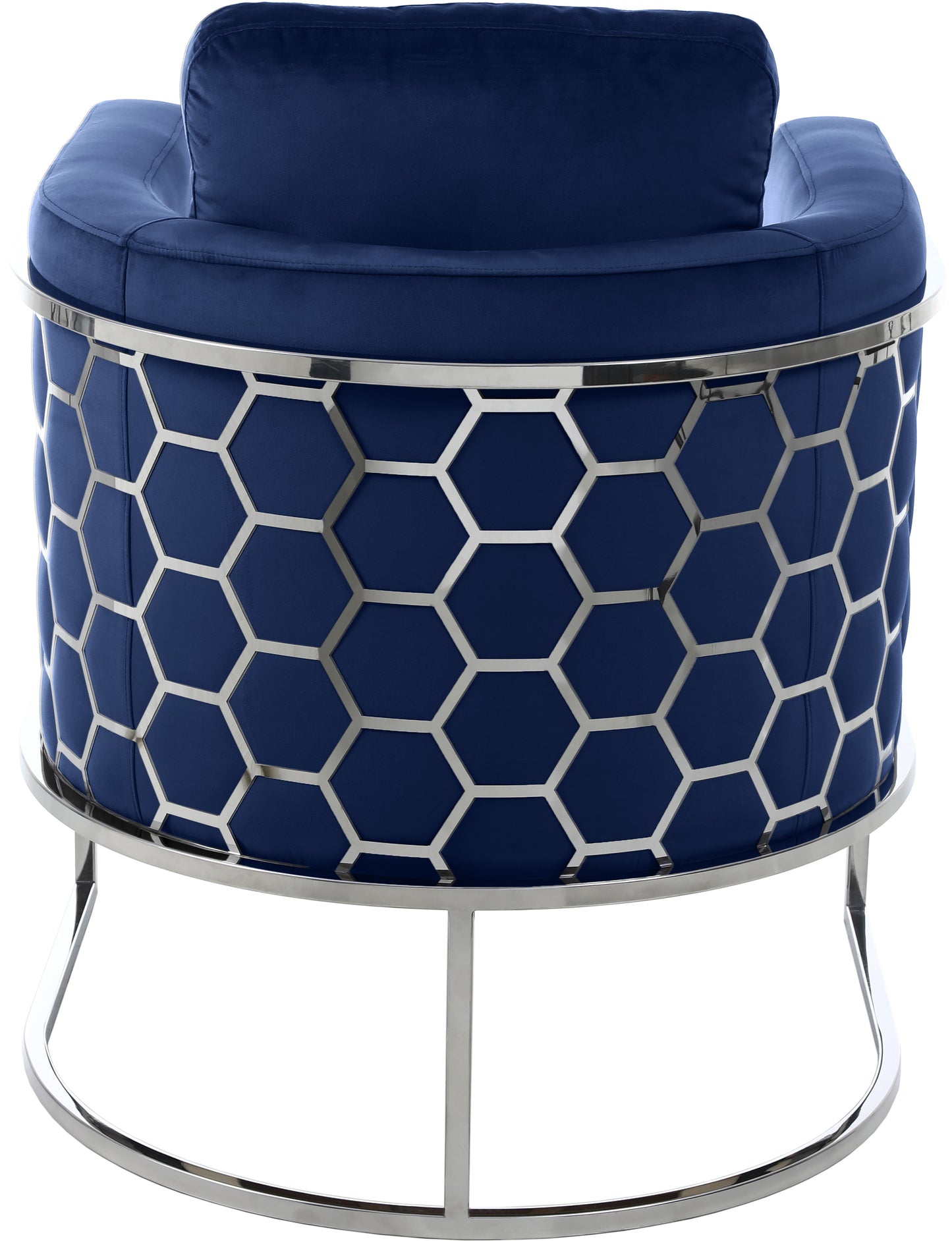 roy navy velvet chair