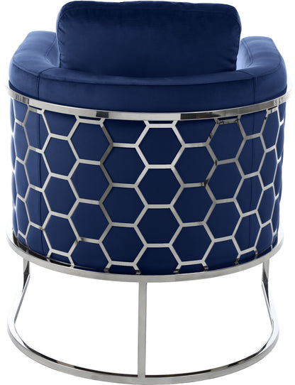 Roy Navy Velvet Chair