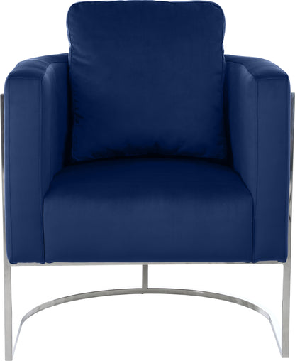 Roy Navy Velvet Chair