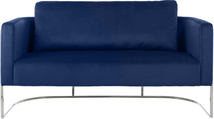 Geneva Navy Velvet Loveseat L