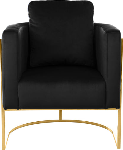 Geneva Black Velvet Chair C