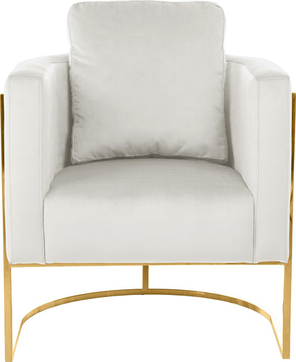 Geneva Cream Velvet Chair C