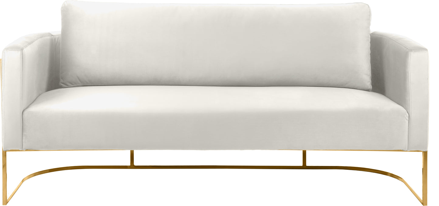 geneva cream velvet sofa s