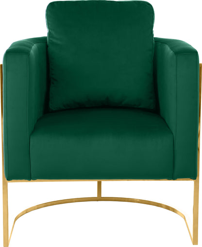 Geneva Green Velvet Chair C