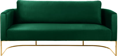 Geneva Green Velvet Sofa S