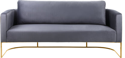 Geneva Grey Velvet Sofa S