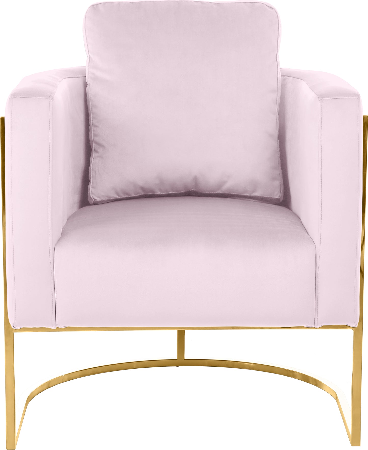 geneva pink velvet chair c