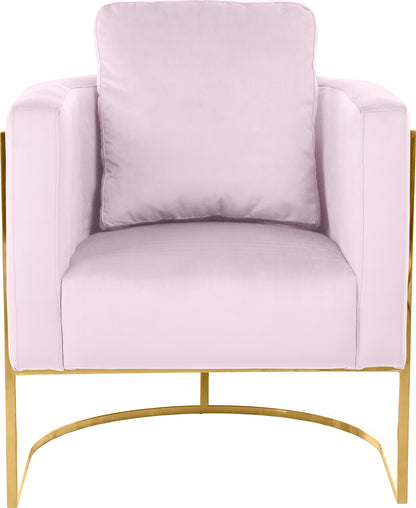 Geneva Pink Velvet Chair C