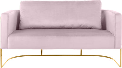 Geneva Pink Velvet Loveseat L