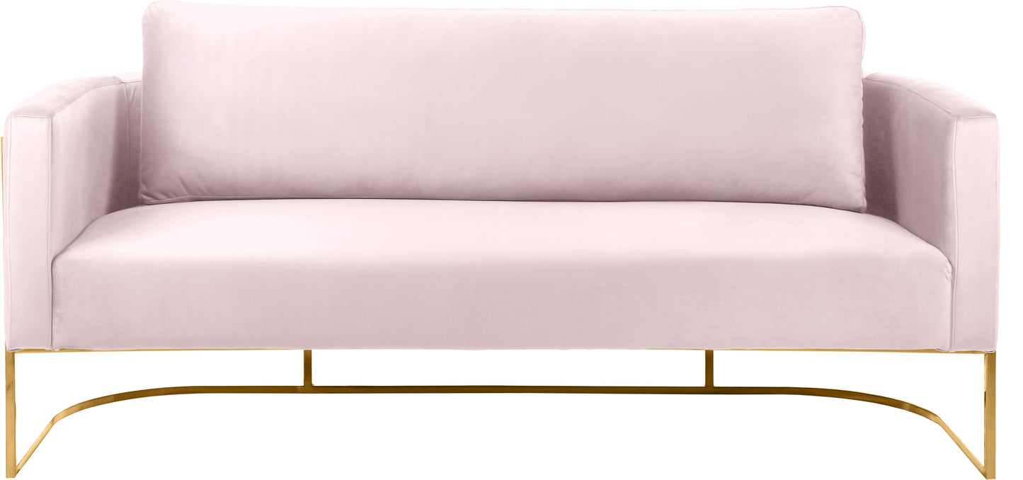 geneva pink velvet sofa s