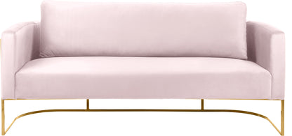 Geneva Pink Velvet Sofa S