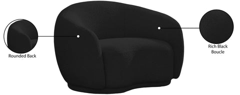 Sawyer Black Boucle Fabric Chair C