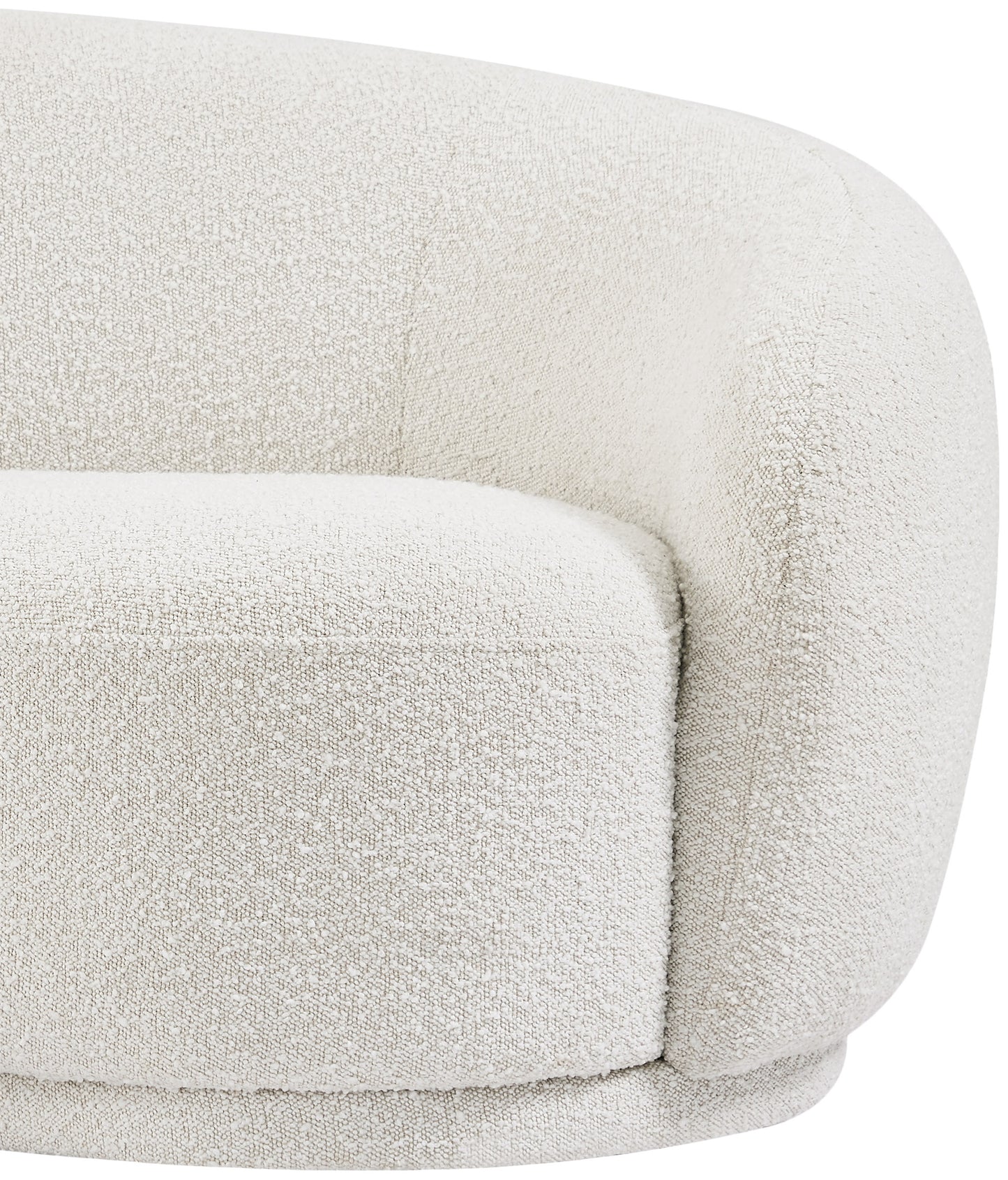 sawyer cream boucle fabric chair c