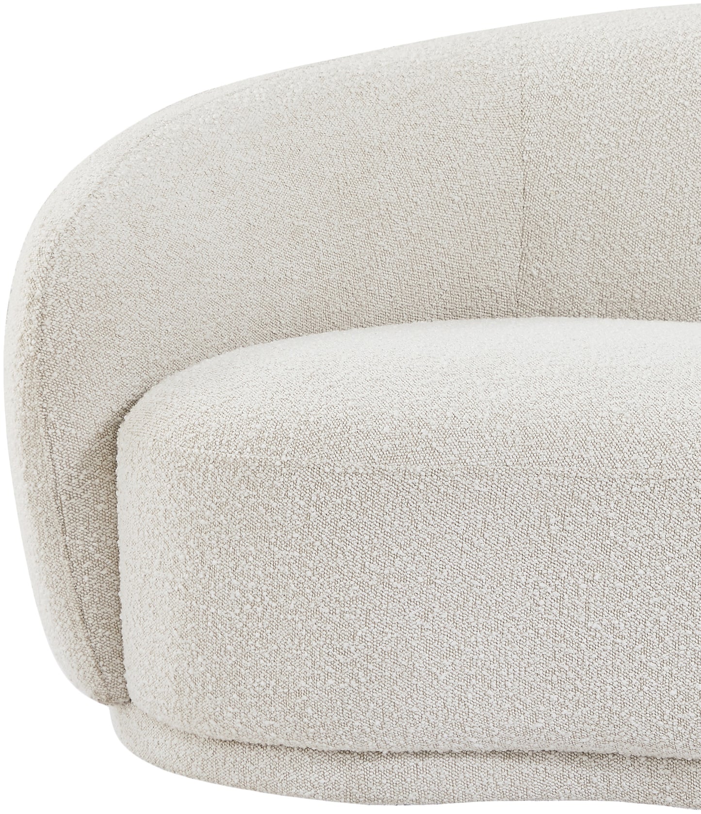 sawyer cream boucle fabric chair c