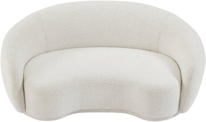 Sawyer Cream Boucle Fabric Loveseat L